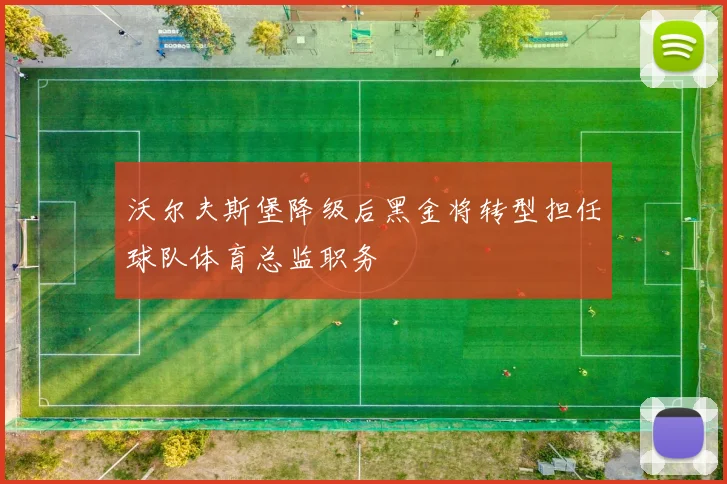 沃尔夫斯堡降级后黑金将转型担任球队体育总监职务
